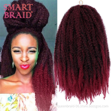 Marley Braids Hair Afropunk Kinky Curly Synthetic Braiding Fluffy Hair Crochet Braids Hair Natural Style